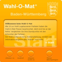 Das Wahl-O-Mat für die Landtagswahl Baden-Württemberg am 27.03.2011