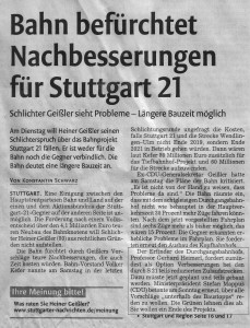 Stuttgarter Nachrichten vom 29.11.2010, aktualisiert am 01.12.2010 um 12:57
