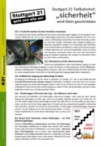 Stuttgart21-Tiefbahnhof Sicherheit-wird-klein-geschrieben in Dokumente